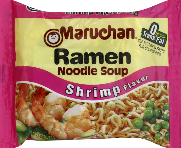 Maruchan Soup, Ramen Noodle, Shrimp Flavor