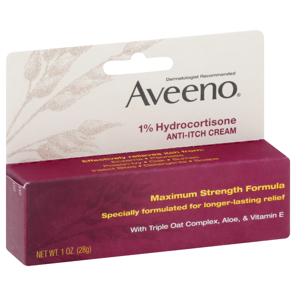 Aveeno Anti-Itch Cream, Maximum Strength Formula