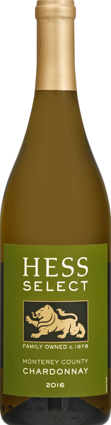 Hess Chardonnay, Monterey County, 2016