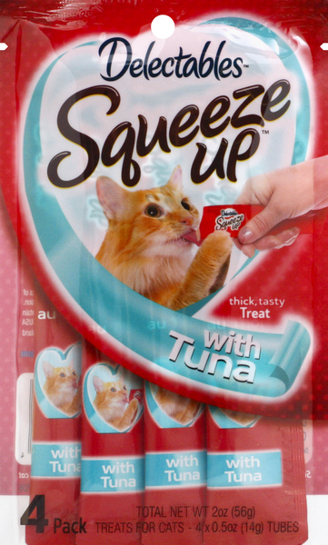 Delectables Cat Treat, with Tuna, 4 Pack
