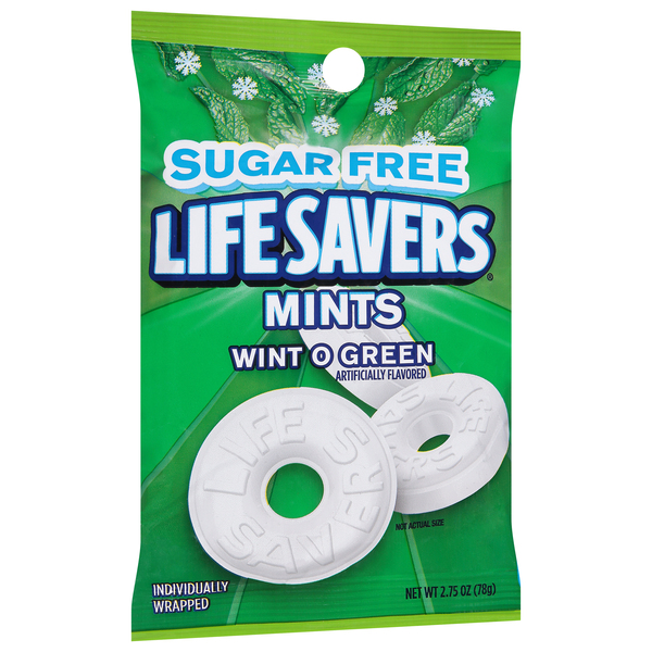 Lifesavers Mints, Sugar Free, Wint O Green