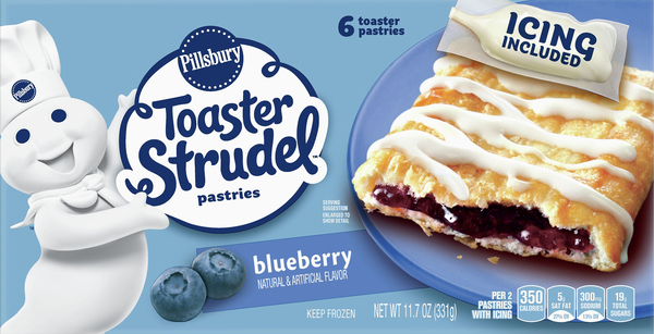 Pillsbury Pastries, Blueberry, with Icing Packets