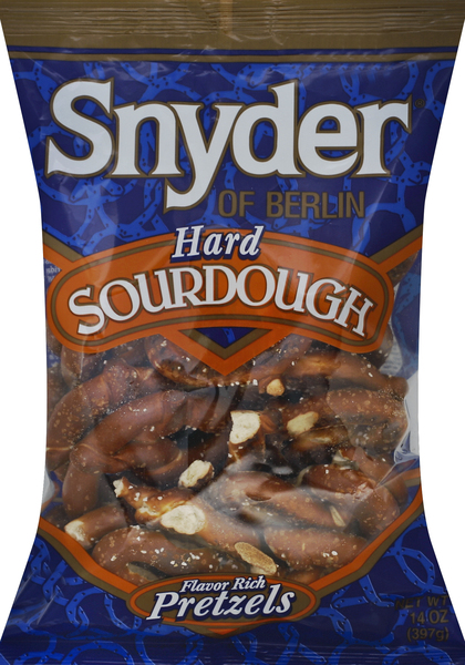 Snyder Pretzels, Flavor Rich, Sourdough, Hard