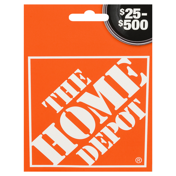 Home Depot Gift Card $25-$500