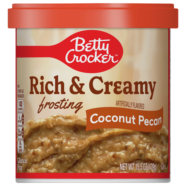 Betty Crocker Frosting, Rich & Creamy, Coconut Pecan