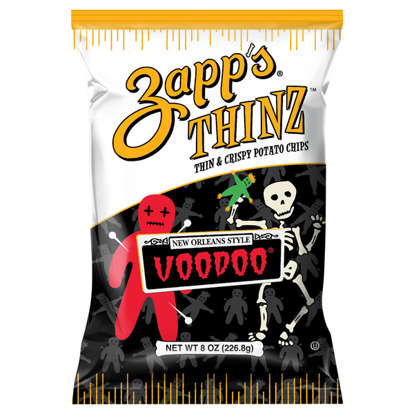 Zapp's Potato Chips, Thin & Crispy, New Orleans Style, Voodoo
