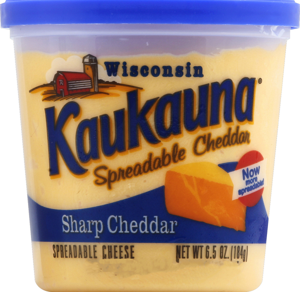 Kaukauna Cheese, Spreadable, Sharp Cheddar