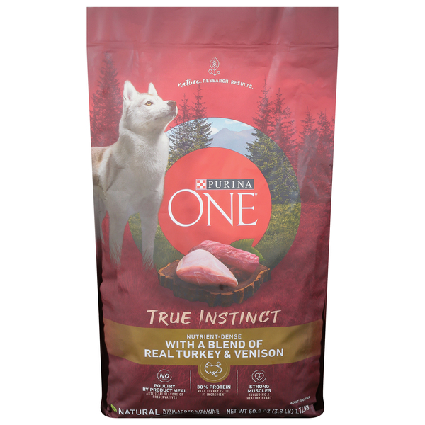 Purina One Dog Food, with a Blend of Real Turkey & Venison, Adult
