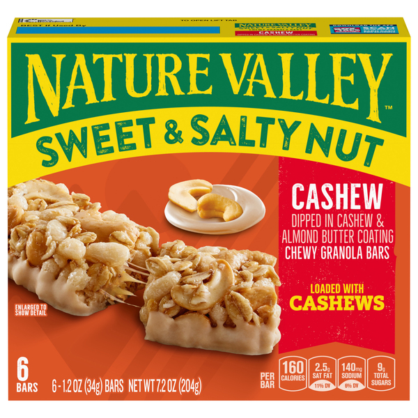 Nature Valley Granola Bars, Chewy, Cashew