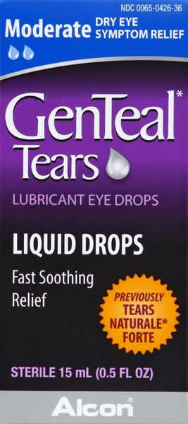 GenTeal Eye Drops, Lubricant, Moderate, Liquid Drops