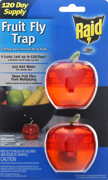 Raid Fruit Fly Trap, 120 Day Supply