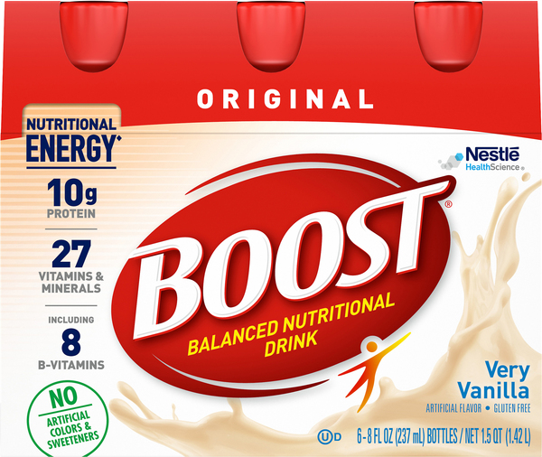 Boost Nutritional Drink, Complete, Original, Very Vanilla