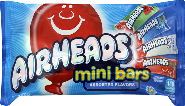Air Heads Candy, Assorted Flavors, Mini Bars