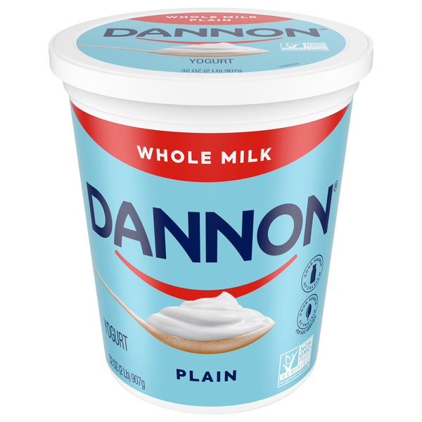 Dannon Yogurt, Plain, Whole Milk