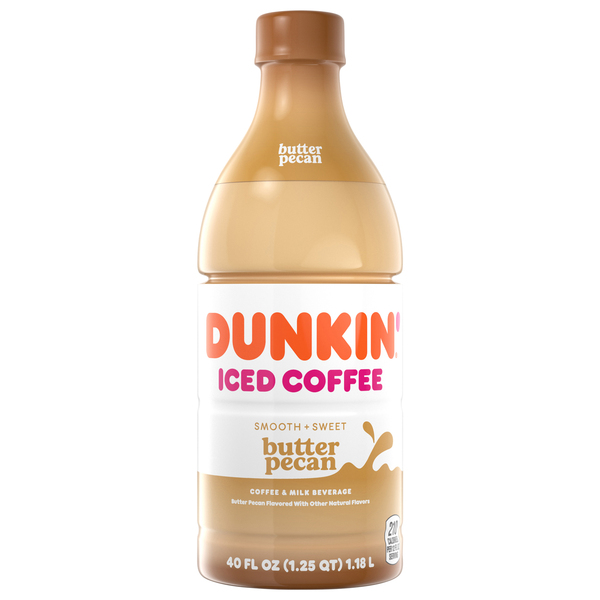 Dunkin' Iced Coffee, Butter Pecan, Smooth + Sweet