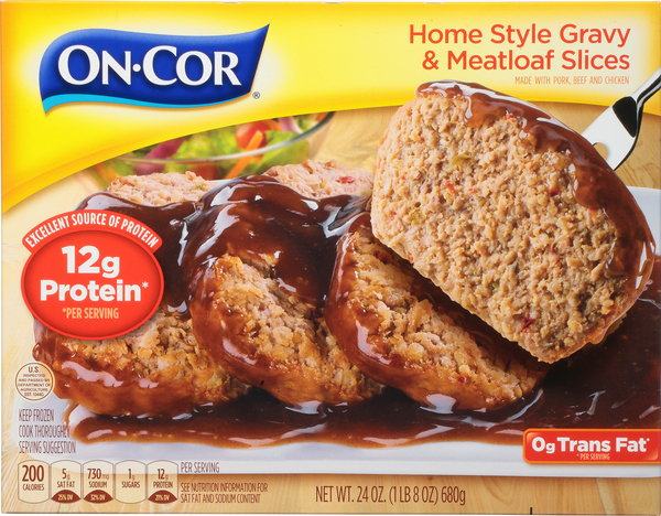 On-Cor Home Style Gravy & Meatloaf Slices