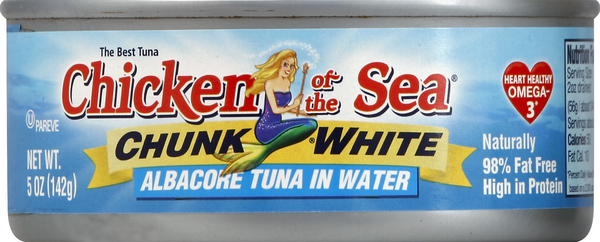 Chicken of the Sea Tuna, Albacore, Chunk White, in Water