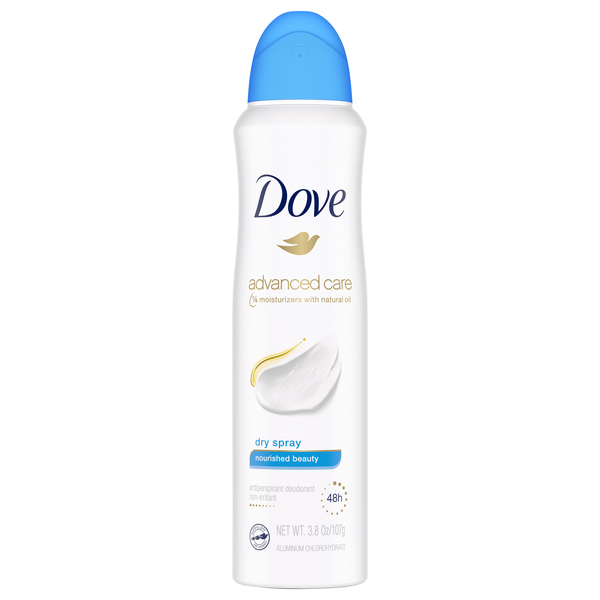 Dove Antiperspirant Deodorant, Dry Spray, Nourished Beauty