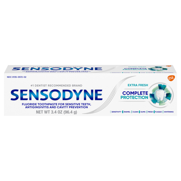 Sensodyne Toothpaste, Complete Protection, Extra Fresh