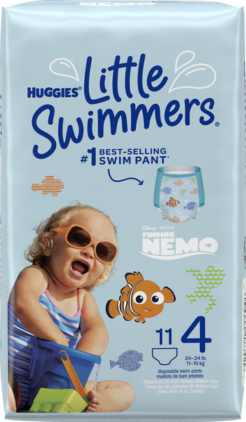 Huggies Swimpants, Disposable, Finding Nemo, Size 4 (24-34 lb)