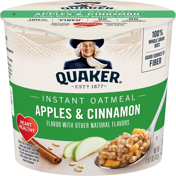 Quaker Instant Oatmeal, Apples & Cinnamon