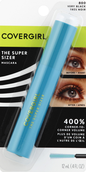 CoverGirl Mascara, The Super Sizer, Very Black 800