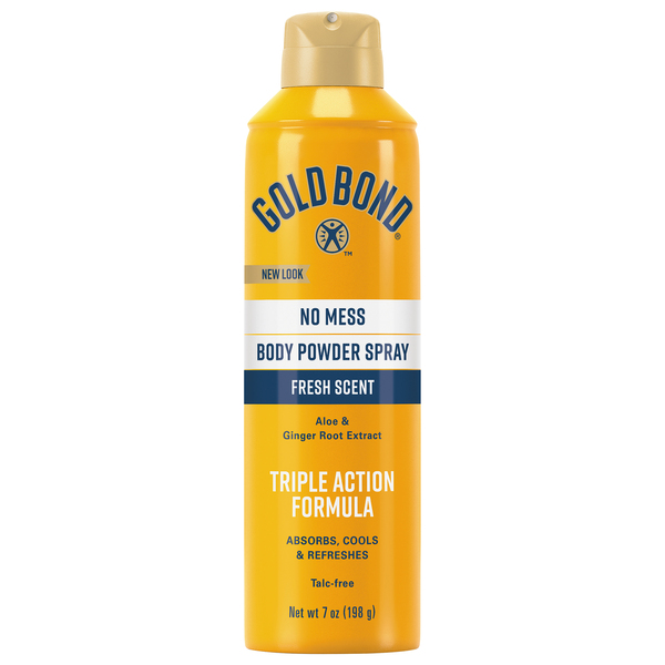 Gold Bond Body Powder Spray, No Mess, Fresh Scent