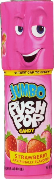 Push Pop Candy, Strawberry, Jumbo