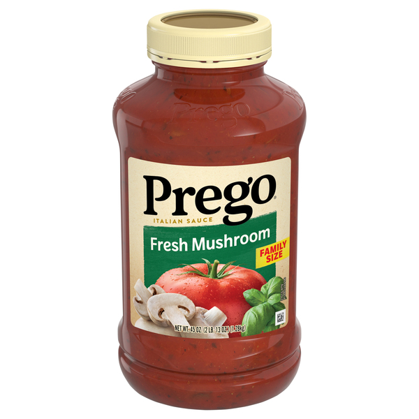 Prego Italian Sauce, Fresh Mushroom, Family Size