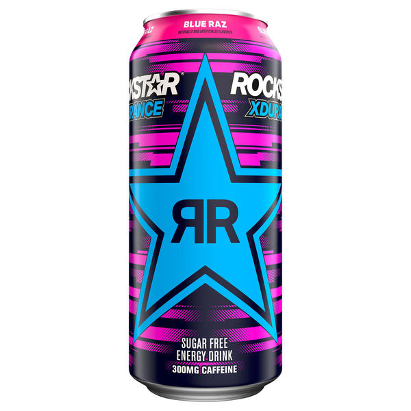 Rockstar Energy Drink, Sugar Free, Blue Raz