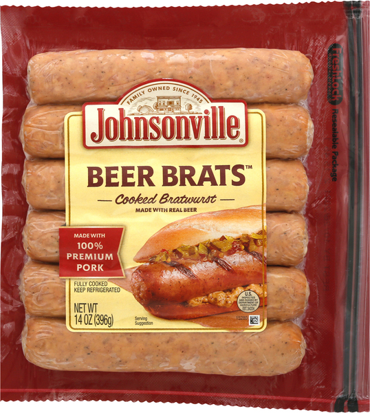 Johnsonville Bratwurst, Cooked