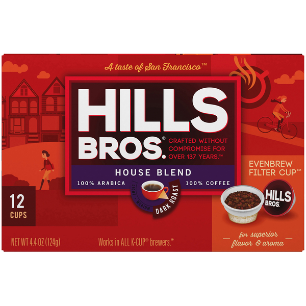 Hills Bros. House Blend Dark Roast Single Serve Pods