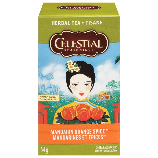 Celestial Seasonings Herbal Tea, Caffeine Free, Mandarin Orange Spice, Tea Bags