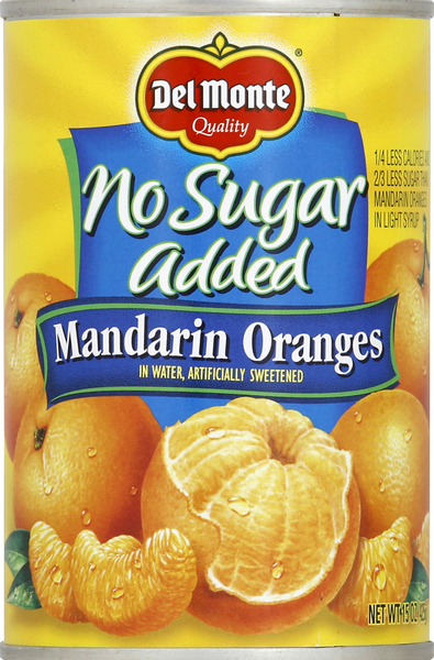 Del Monte Mandarin Oranges, No Sugar Added