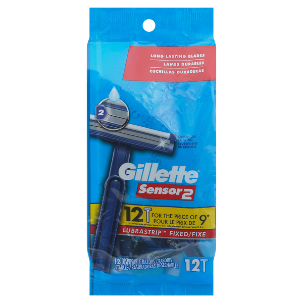 Gillette Razors, Fixed, Disposable