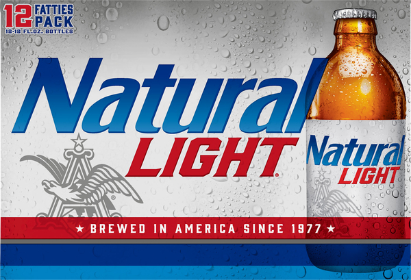 Natural Light Beer, 12 Fatties Pack