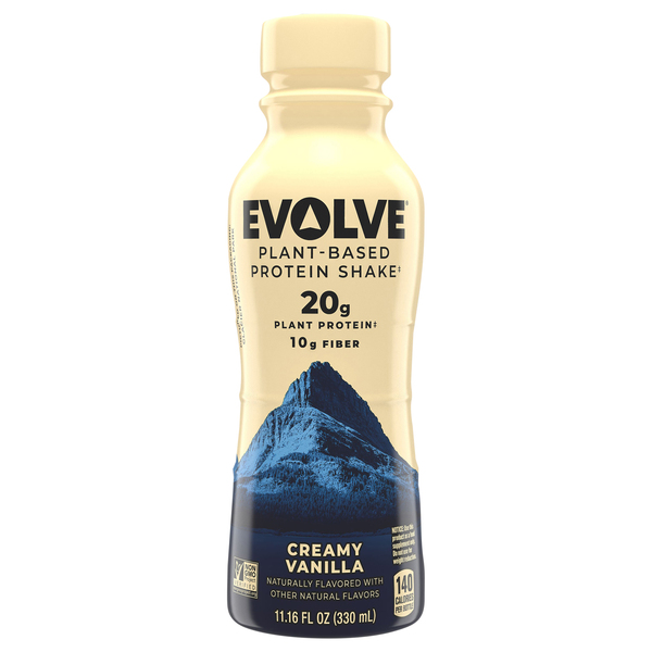 Evolve Protein Shake, Plant-Based, Creamy Vanilla