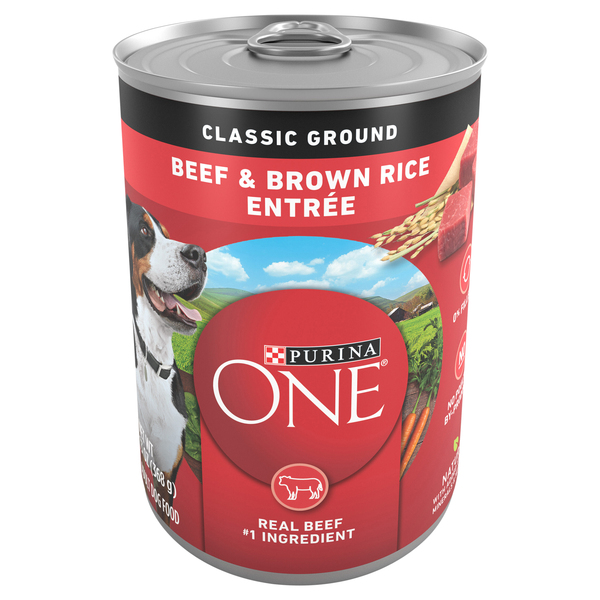 Purina One Dog Food, Beef & Brown Rice Entree, Classic Ground, Adult