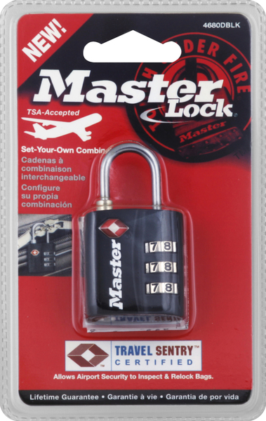 Master Lock Padlock, Set-Your-Own Combination