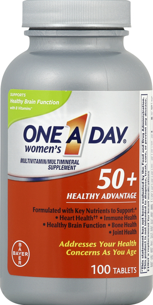 One A Day Women's 50+ Multivitamin Immunity + Brain Support