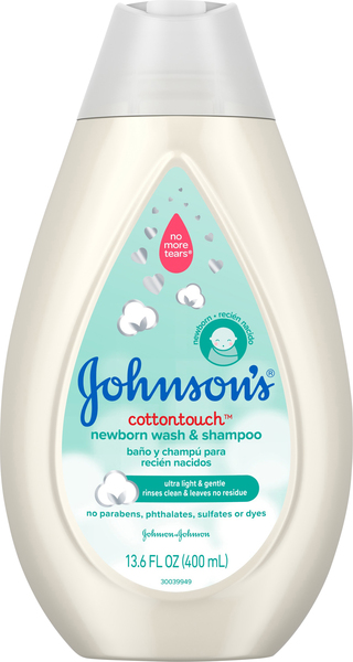 Johnson's Wash & Shampoo, Cottontouch, Newborn