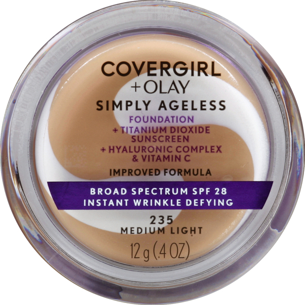 CoverGirl + Olay Instant Wrinkle Defying, Medium Light 235, Broad Spectrum SPF 28