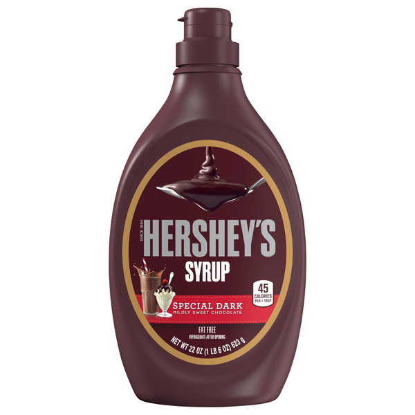 Hershey's Syrup, Fat Free, Special Dark