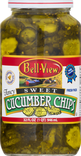 Bell View Cucumber Chips, Fancy, Sweet, Fresh Pack