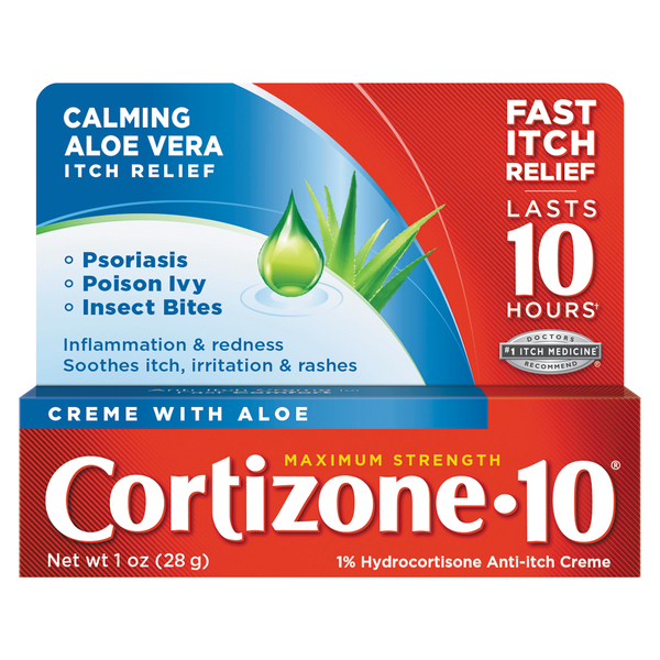 Cortizone-10 Anti-Itch Creme, Maximum Strength, Calming Aloe Vera