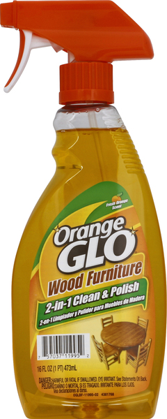 3pk~ Orange Glo 2-in-1 Wood Cleaner & Polish 16 oz. Citrus Scent Furniture  11995