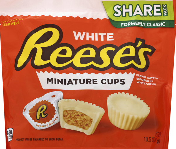 Reese's Candy, White, Miniature Cups, Share Pack
