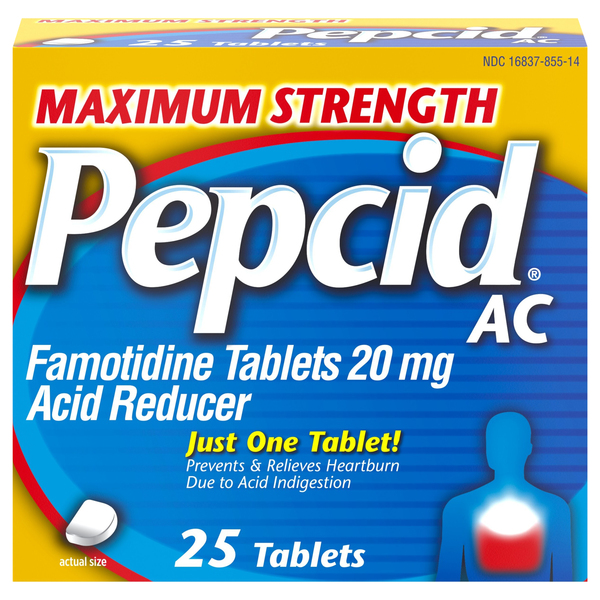 Pepcid Pepcid AC, Maximum Strength, 20 mg, Tablets