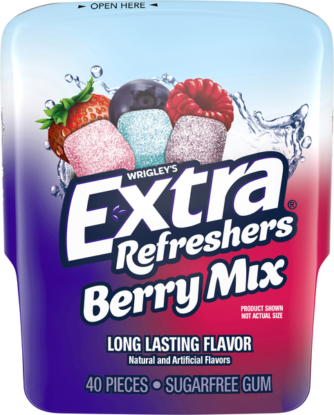 Extra Gum, Sugar Free, Berry Mix