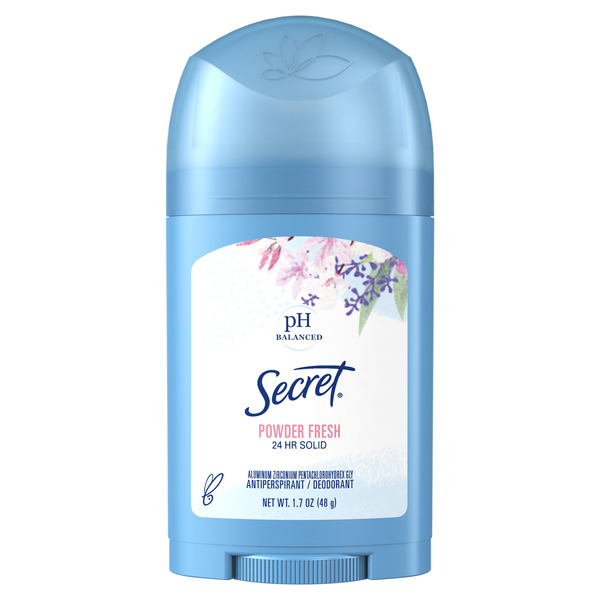 Secret Wide Solid Antiperspirant and Deodorant, Powder Fresh, 1.7 oz